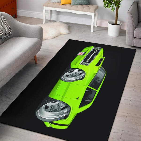 Dodge Dart Cart Art Area Rug