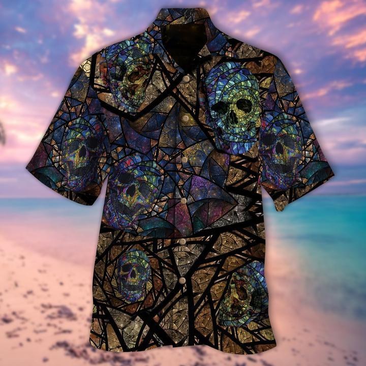 Mosaic Skull Hawaii Shirt For Men Women Adult Ha11184