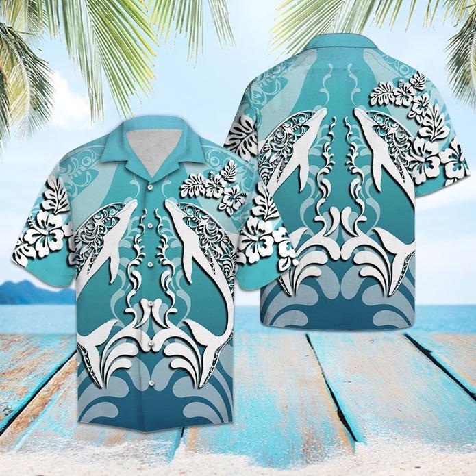 Love Dolphins Hawaiian Shirt | Unisex | Adult | Hw5508