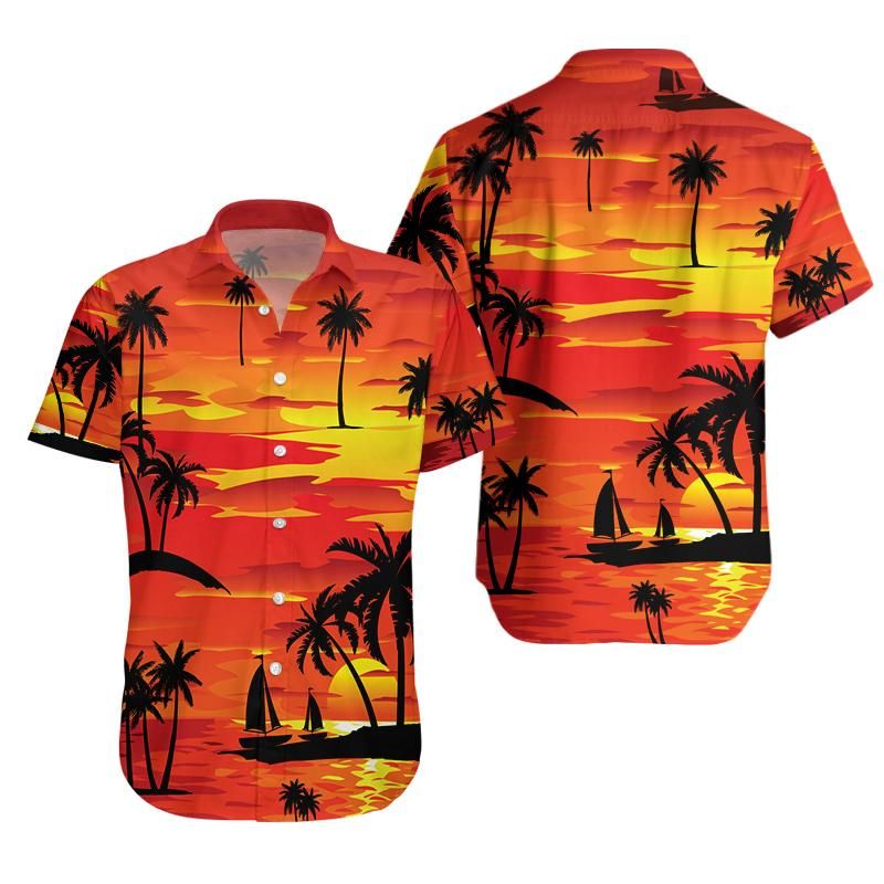 Max Cady Beach Summer Sunset Aloha Hawaiian Shirts #2801l