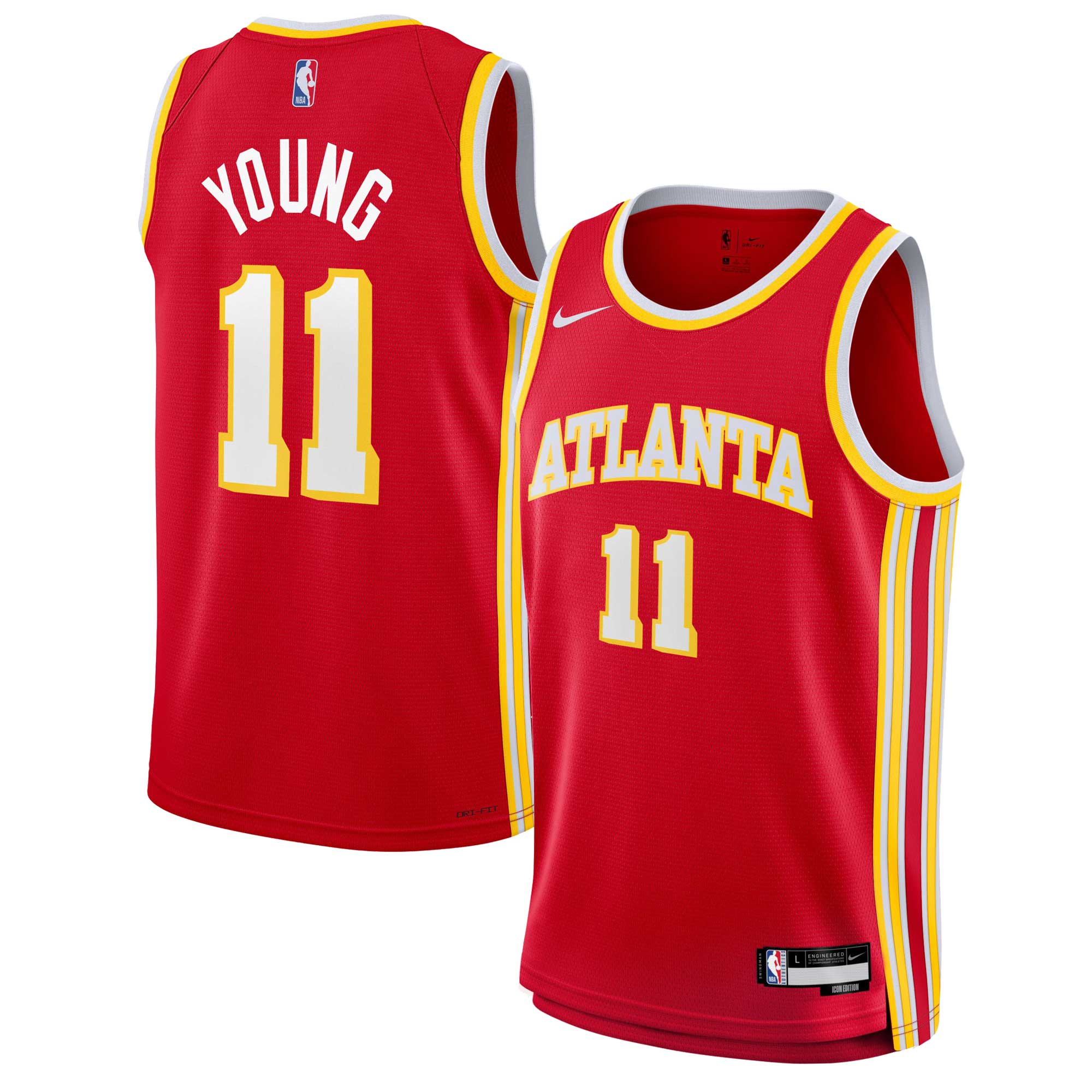 Trae Young Atlanta Hawks Youth Swingman Jersey – Icon Edition – Red