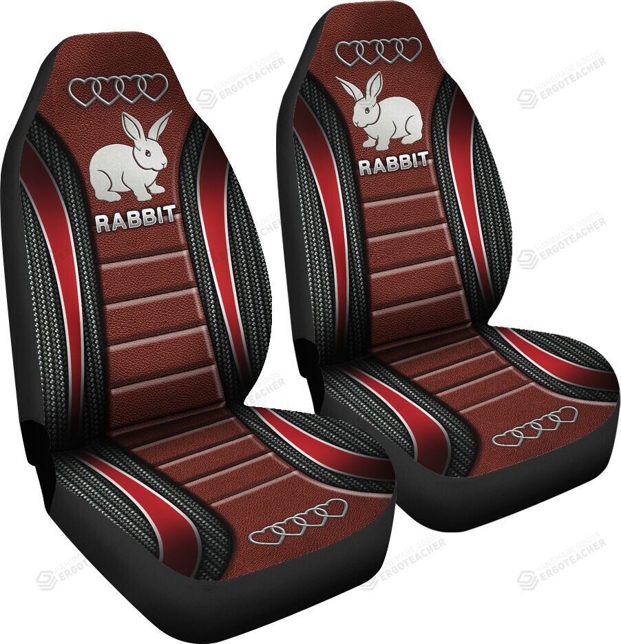 Rabbit Heart Car Seat Covers