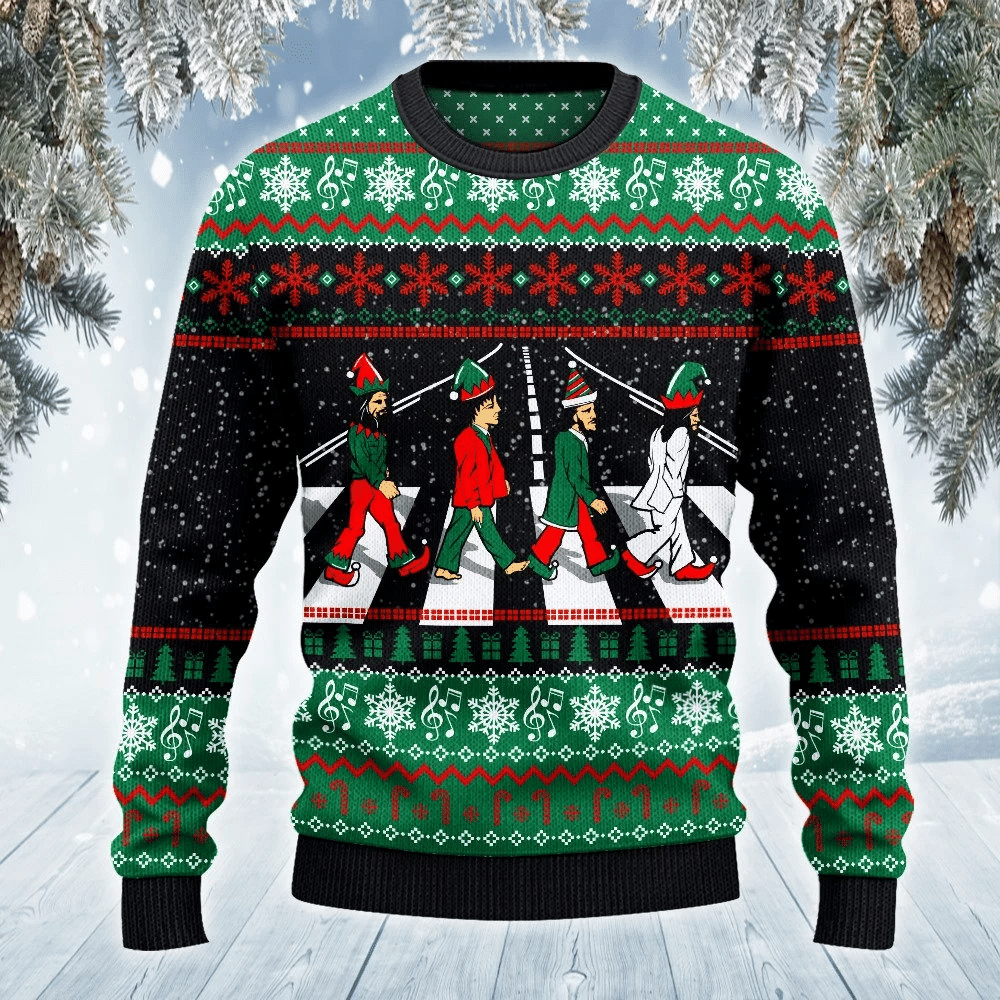 The Music Road Sweater Ugly Christmas Sweater