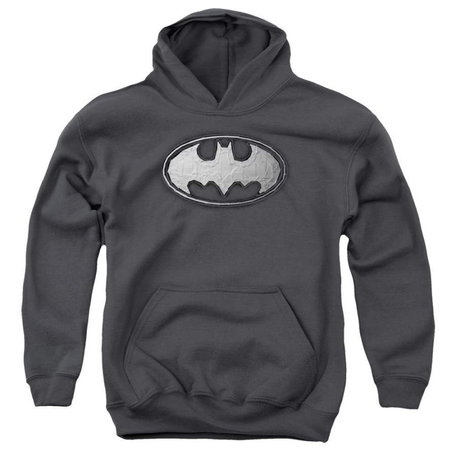 Batman – Duct Tape Logo Youth Pull Over Hoodie