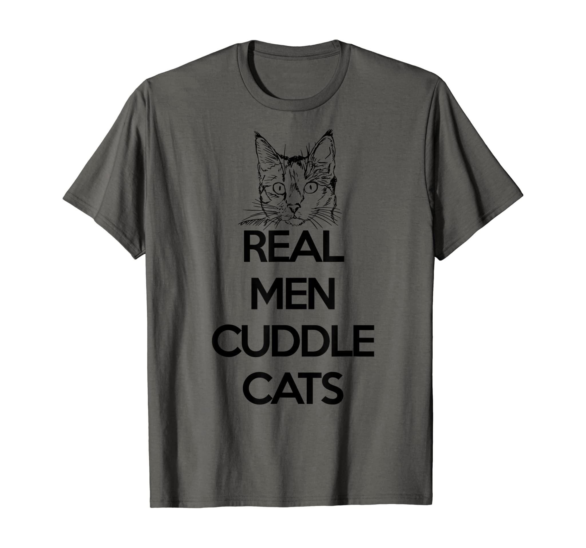 Real Men Cuddle Cats shirt Funny Cat Father’s Gift