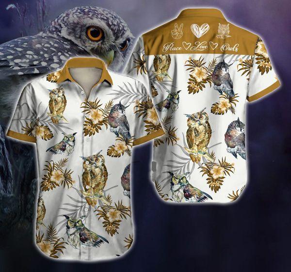 Owl Hawaii Shirt For Men Women Adult Ha100129