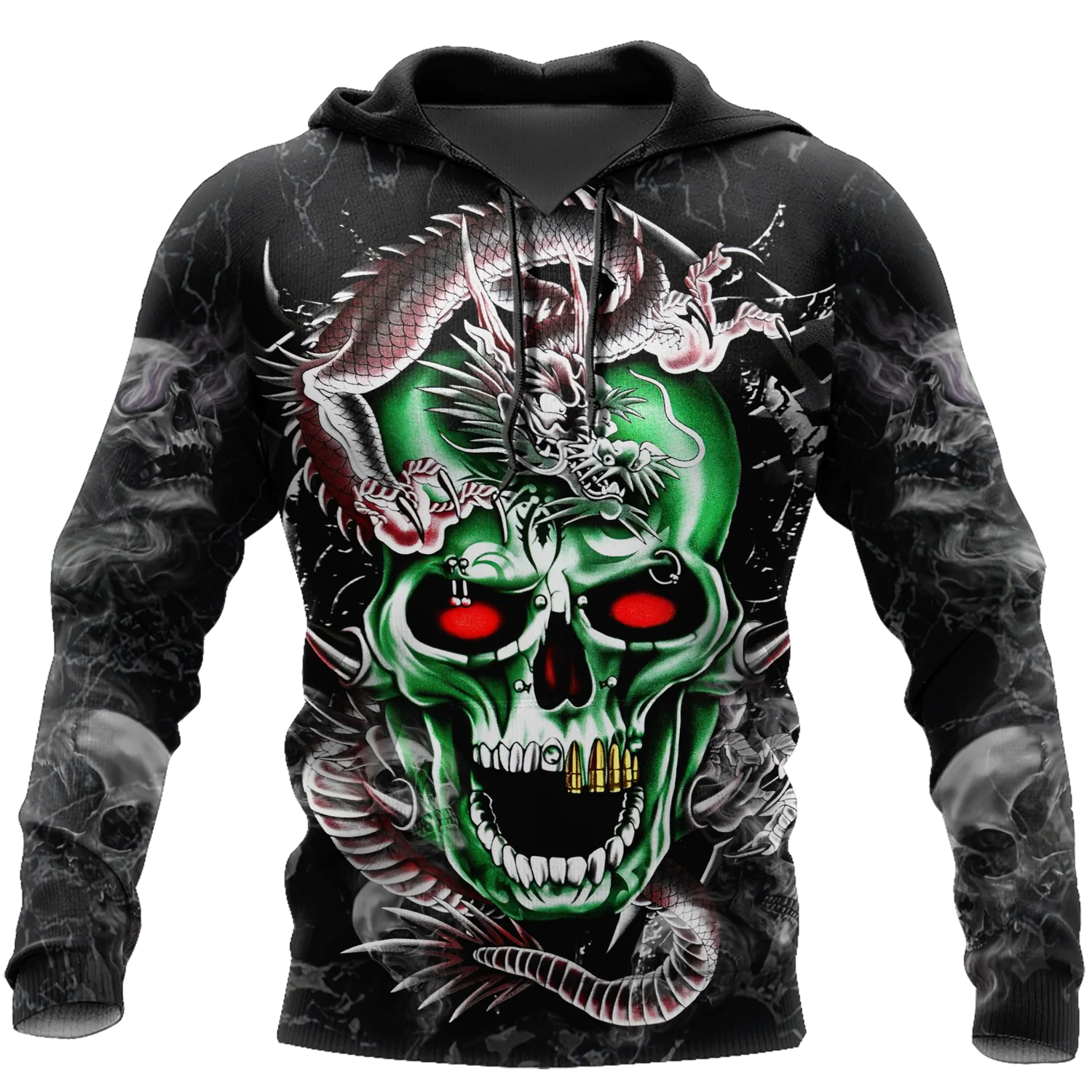 Coolspod Skull Hoodie, 3D All Over Print Skull Hoodies For Men, Women Skull Hoodie, Skull Lovers Gift