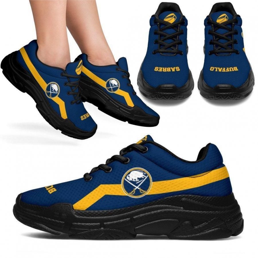 Edition Chunky Sneakers With Line Buffalo Sabres Shoes #112