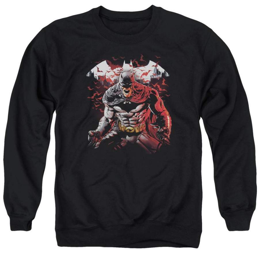 Batman – Raging Bat Adult Crewneck Sweatshirt