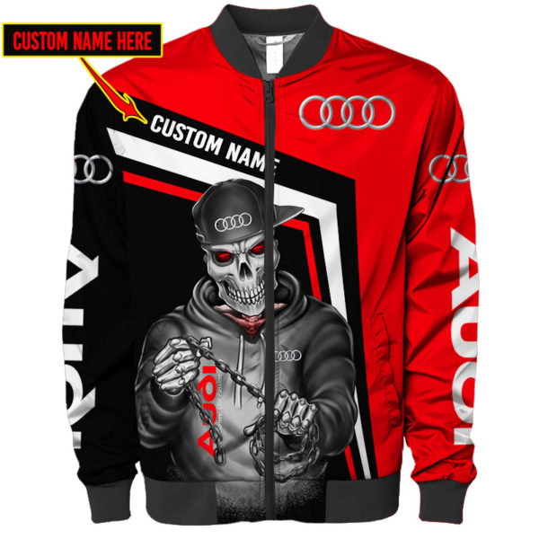 Custom Name Bomber Jacket Audi, Ram 3D Spring Autumn, Mens Casual Jacket Sa85