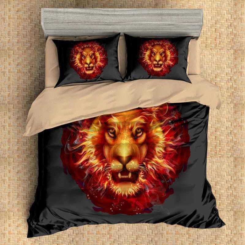 3D Customize Lion Bedding Set Duvet Cover Set Bedroom Set Bedlinen 1