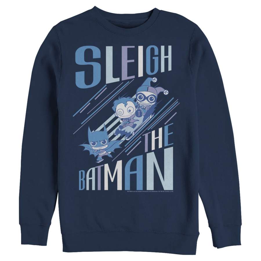 Batman Men’s Christmas Sleigh the Hero  Sweatshirt