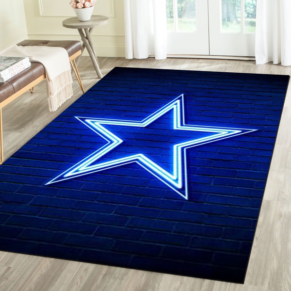 Dallas Cowboys Rug Football Team Living Room Carpet Sports Floor Mat