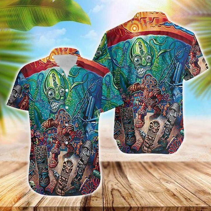 Tiki Deep In The Sea Hawaii Shirt Ha74056