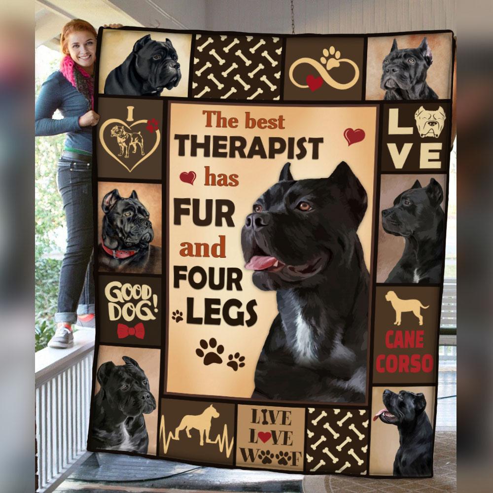 Cane Corso Dog Cane Corso Dog Fleece Blanket, Sherpa Blanket, Gift For Parent, Family Member, Friends Gift, Christmas Gift, Home Decor, Home Living-Up17