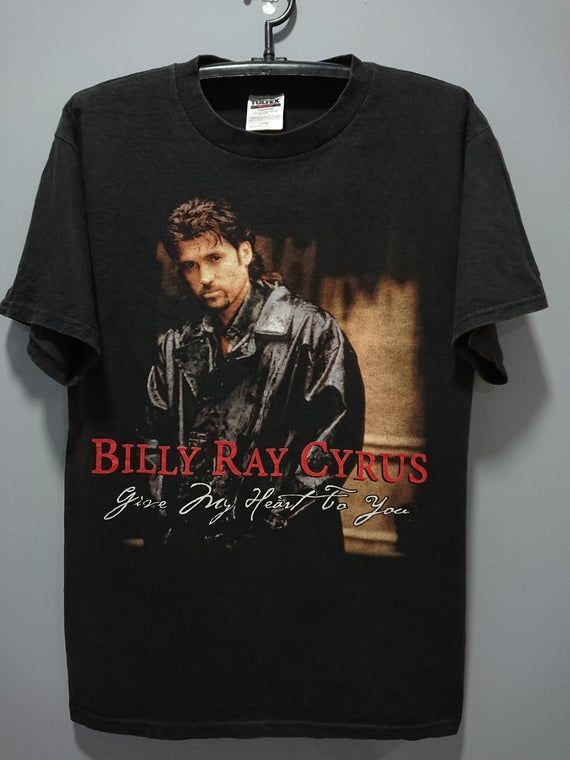 Vintage 1998 Billy Ray Cyrus Give My Heart To You Shirt Shot Full Of Love Lil Nas X Old Town Road Feat Billy Ray Cyrus Shirt