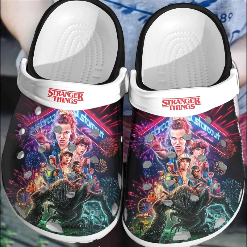 Stranger Things Crocs Crocband Shoes Clogs Comfortable For Men Women