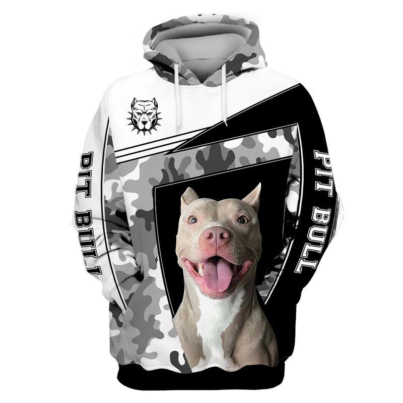 Dog Lovers Gift 3D Print Pitbull  Adult Unisex