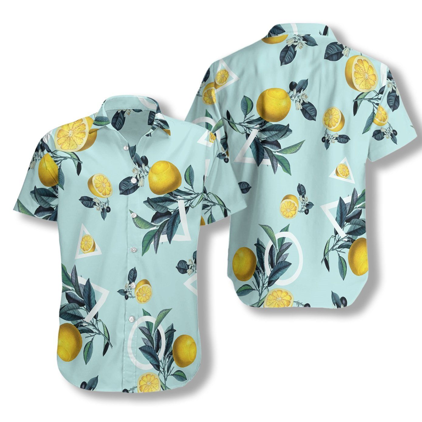 Tropical Lemon Pattern 2708 Hawaii Shirt Ha18743