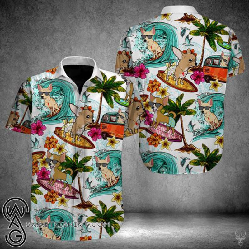 Beach hawaii chihuahua hawaiian shirt – Maria