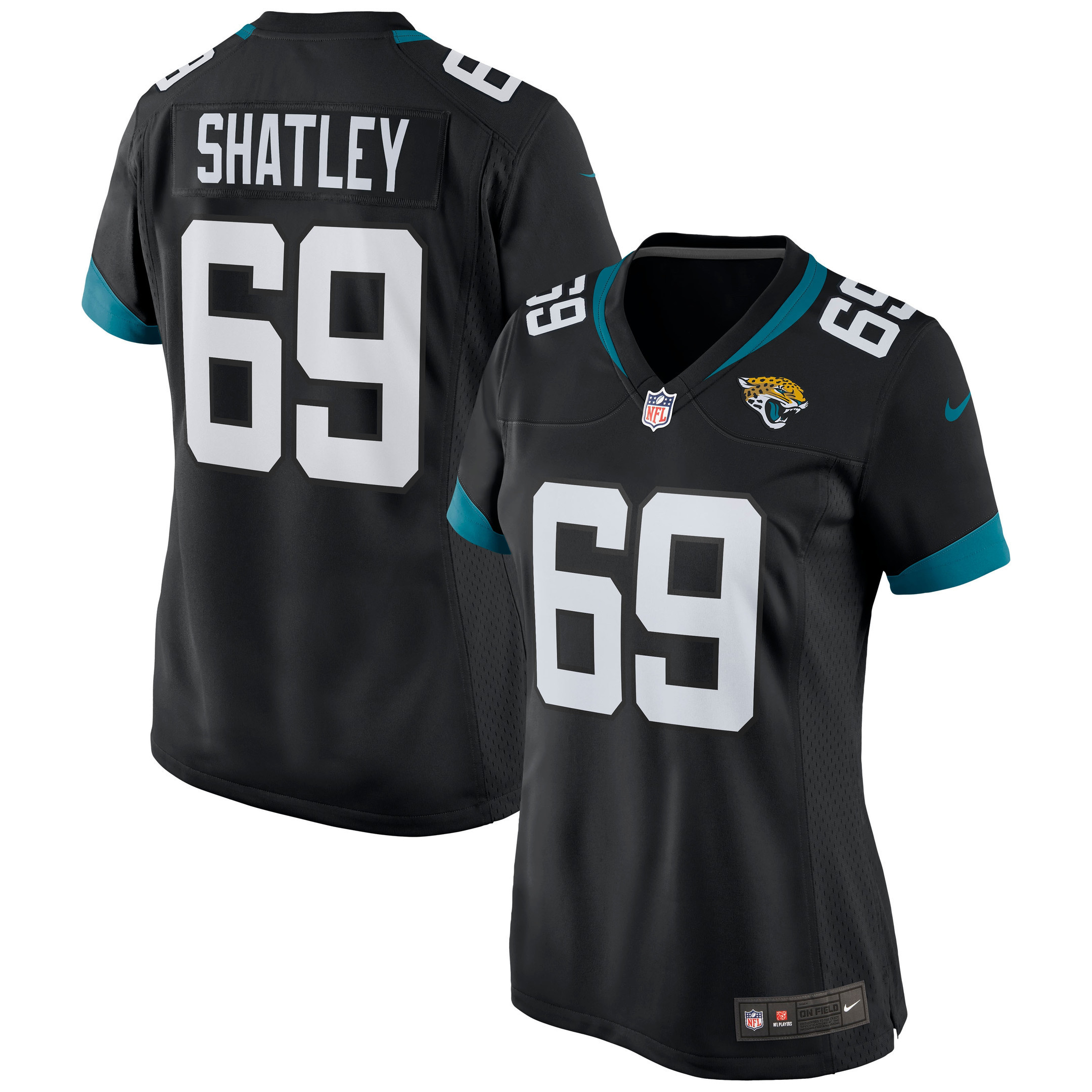 Tyler Shatley Jacksonville Jaguars Womens Game Jersey Black NFL