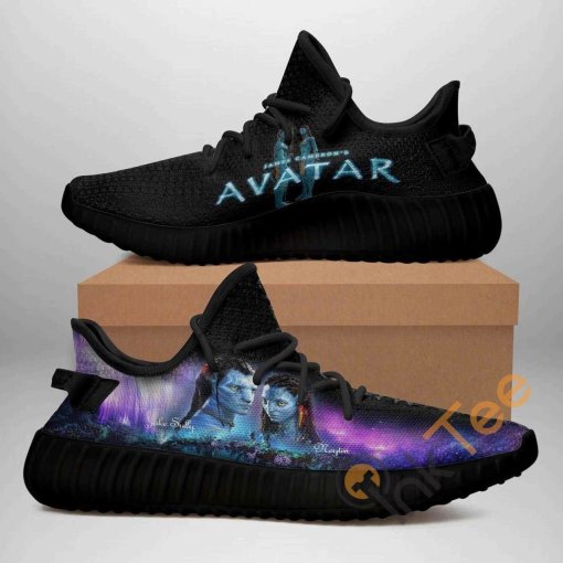 Avatar Black Edition Custom Shoes Personalized Name Yeezy Sneakers