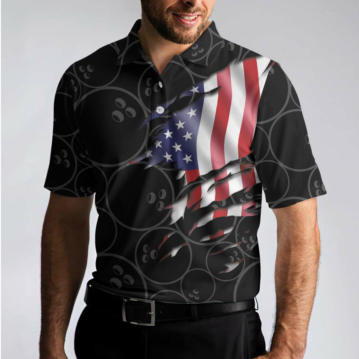 That’S How I Roll Bowling Shirt For Men Polo Shirt, American Flag Bowling Shirt For Male Bowlers Coolspod