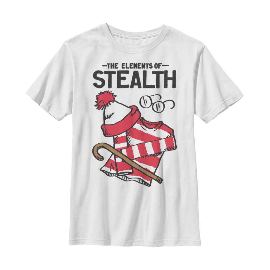 Where’s Waldo Boy’s Elements of Stealth  T Shirt