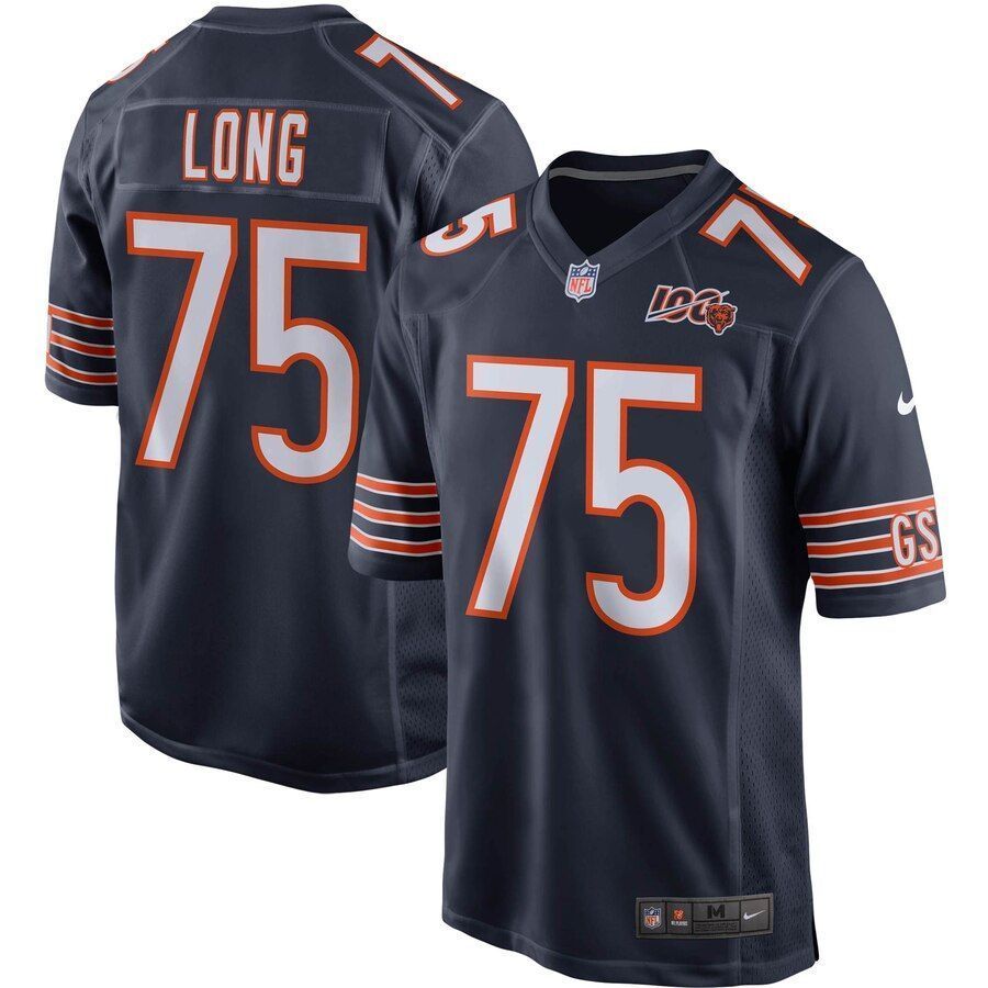 Kyle Long Chicago Bears 100Th Season Game Jersey Navy 2019