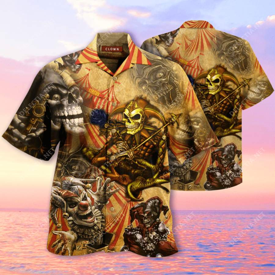 By Blood A In Heart Clown Hawaii Aloha Shirts Ha78478