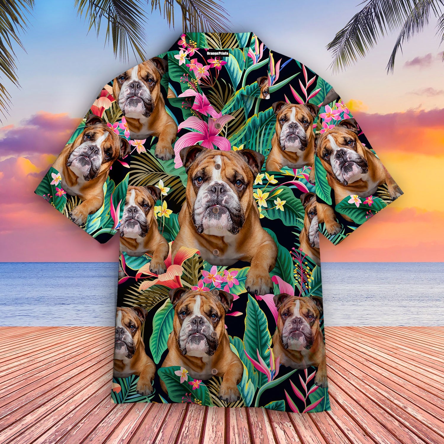 English Bulldog Hawaii Shirt For Men Women Adult Ha6517