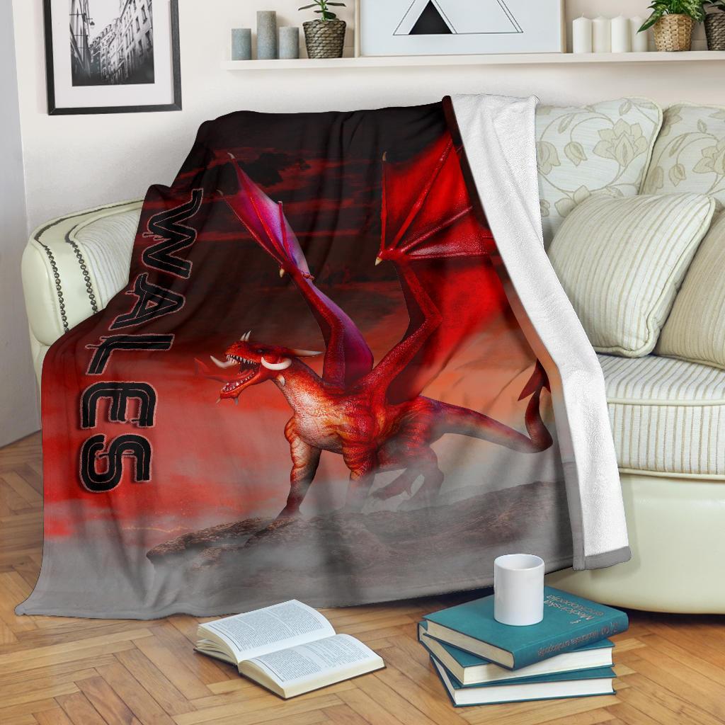 Wales Premium Blanket Dragon Ty Mawr Lighthouse