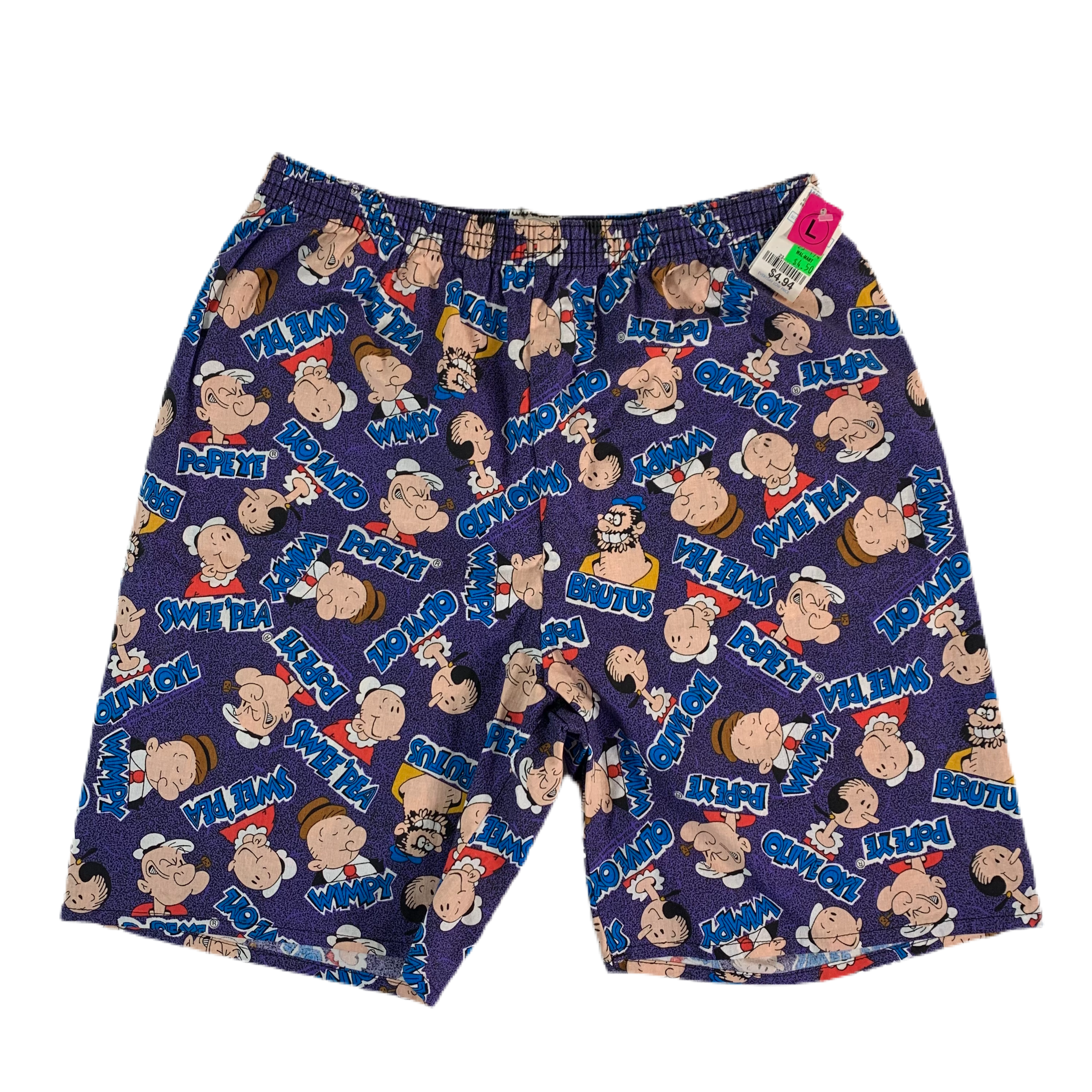 Vintage Popeye “King Features Syndicate” All Over Print Shorts