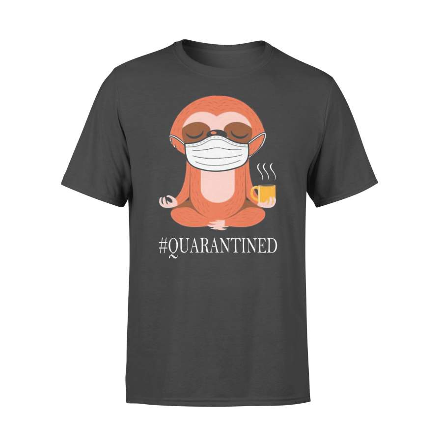 Yoga Sloth Coffee Quarantined T-shirt