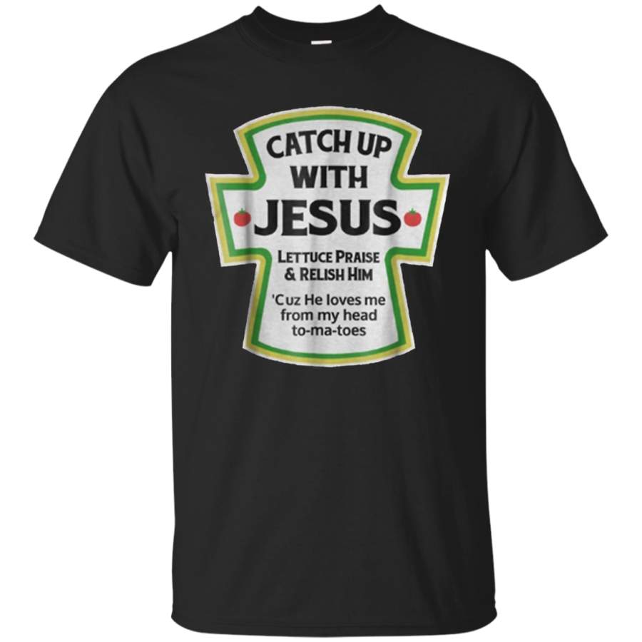 AGR CatchUp With Jesus LETTUCE PRAISE Shirt G200B Gildan Youth Ultra Cotton T-Shirt