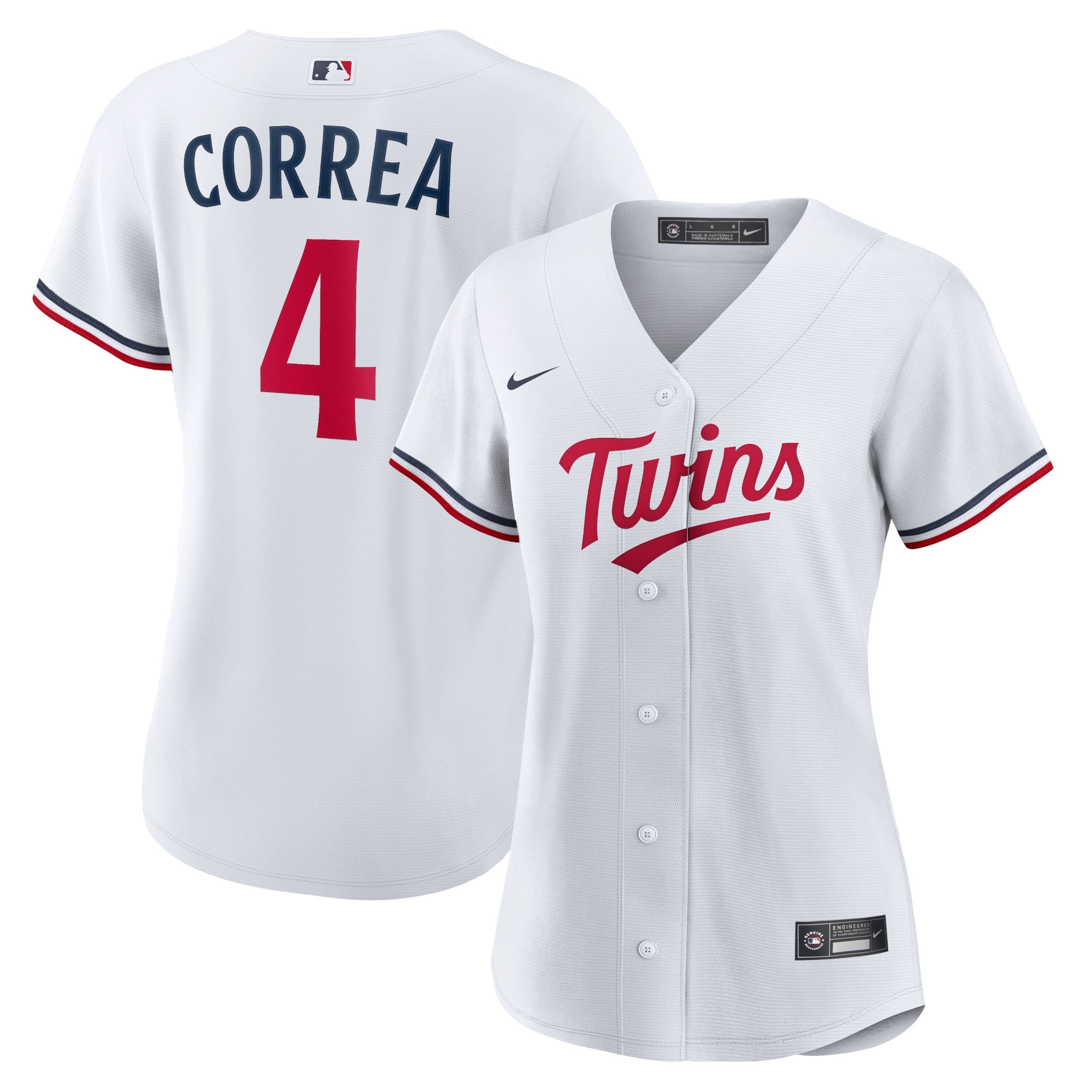 Women’s Minnesota Twins Carlos Correa White Home Player Jersey