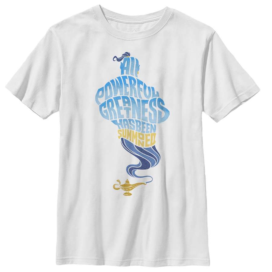 Aladdin Boy’s Genie Greatness Summoned  T Shirt