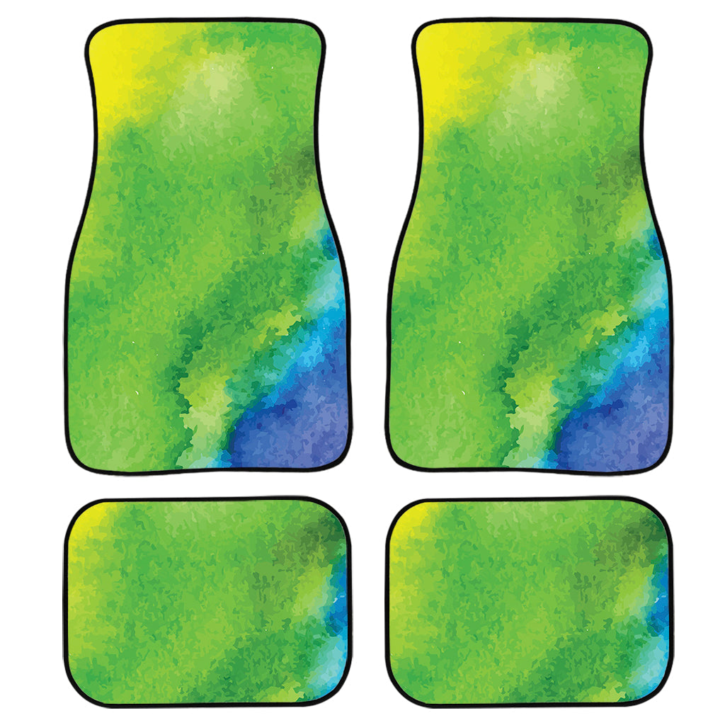 Watercolor Rainbow Lgbt Pride Print Front And Back Car Floor Mats, Front Car Mat