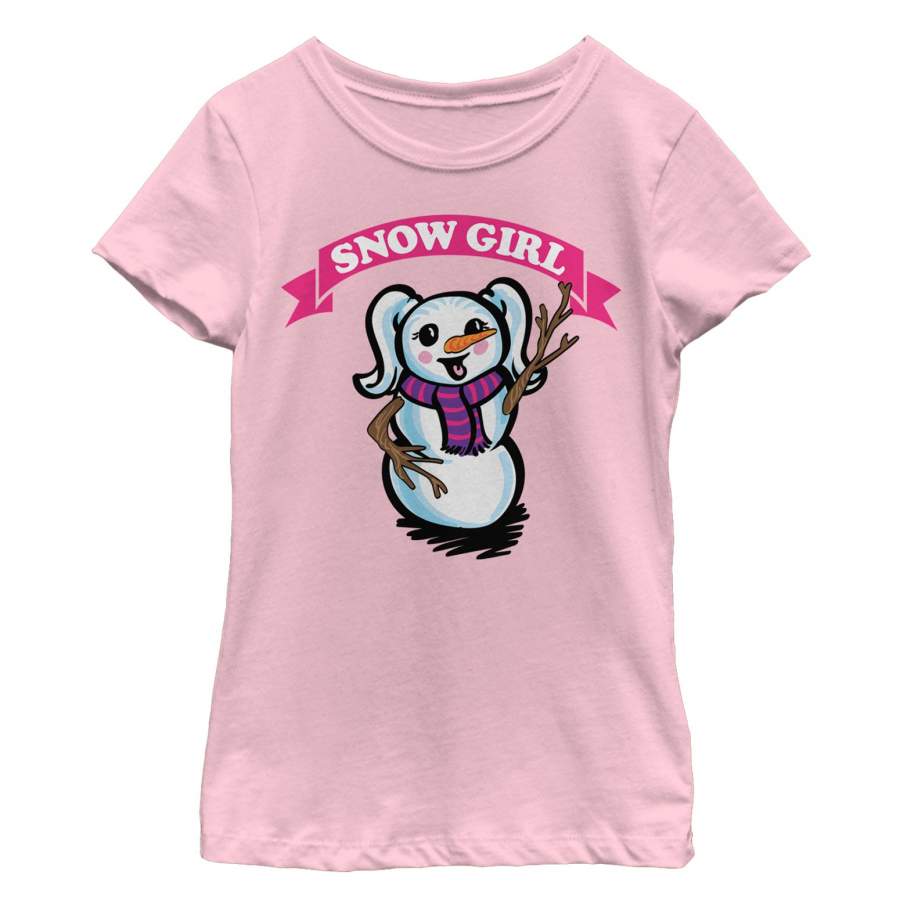 Lost Gods Girl’s Christmas Snow Girl  T Shirt