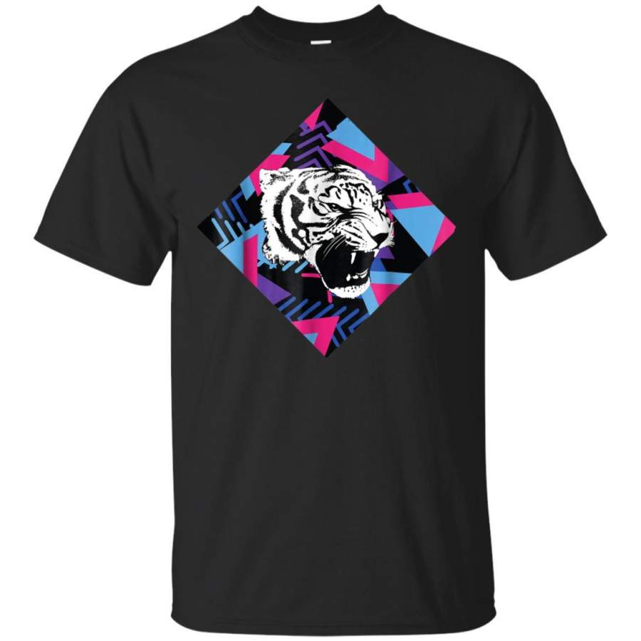 Wild Tiger Geometric Pattern Casual Hipster graphic T-Shirt