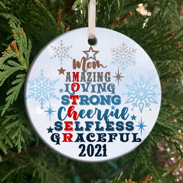 Gift For Mom Christmas Gift Mother 2021 Christmas Ornament