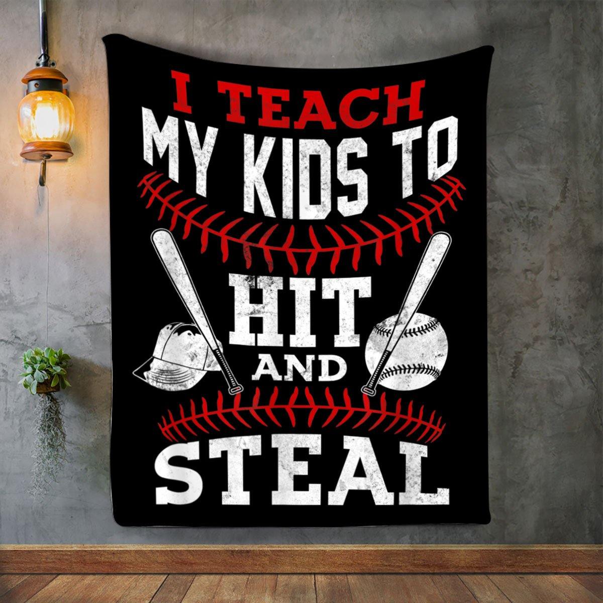 Baseball Dad  –  Best Idea Gift For Daughter From Daddy, Gift For Home Decor, Gift For Family  – Fleece Blanketc- Best Idea Gift For Dad, Gift For Home Decor, Gift For Family  – Custom Fleece Blanket