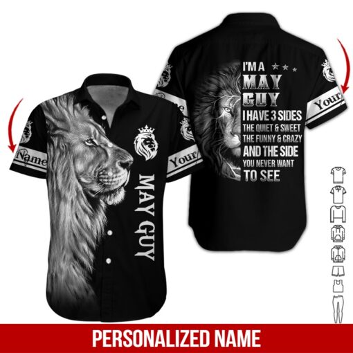 May Guy Custom Name Hawaii Shirt For Men Women Adult Ha10423