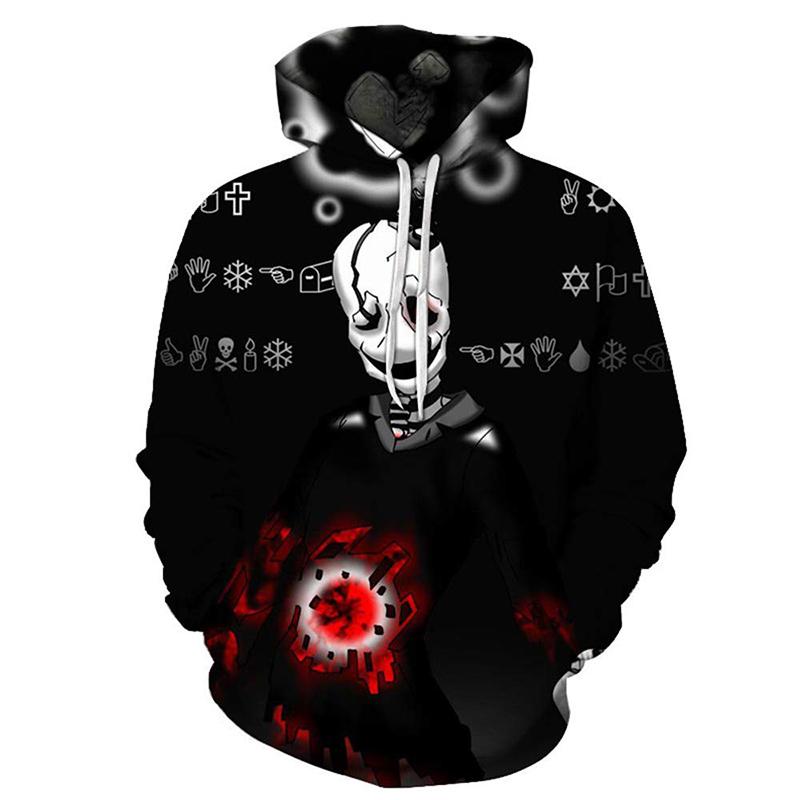 3D Printed Game Undertale Hooded Sweatshirt Pullover Hoodie