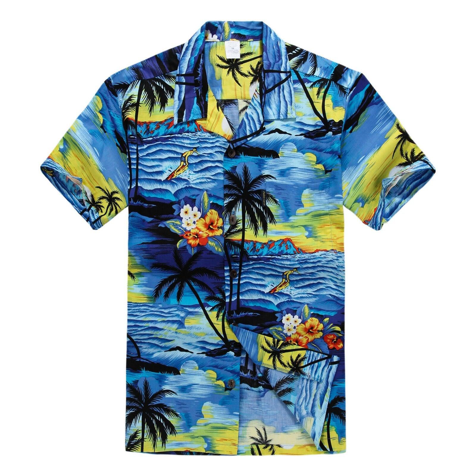 Surfing And Palm Tree Hawaii Shirt For Men Women Ha108449