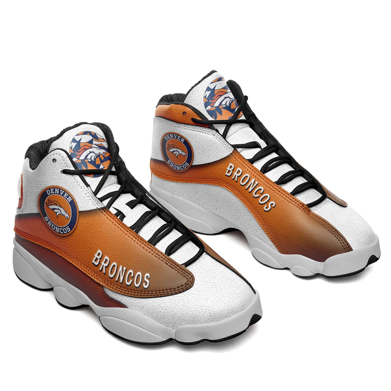 Denver Broncos Ultra Cool Air Jordon Sneaker Shoes