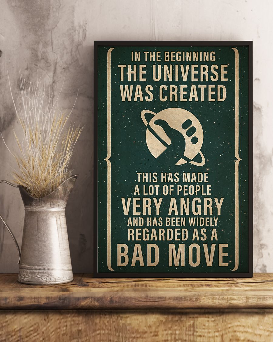 Science In The Beginning Unframed Vertical Poster Poster Art Design