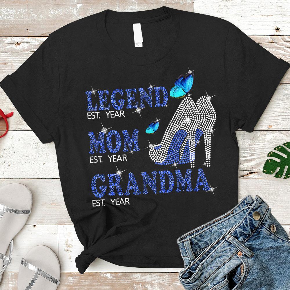 Personalized Legend Mom Grandma Est T Shirt Funny Grandma Nickname Est Shirt Gift For Grandma Nana