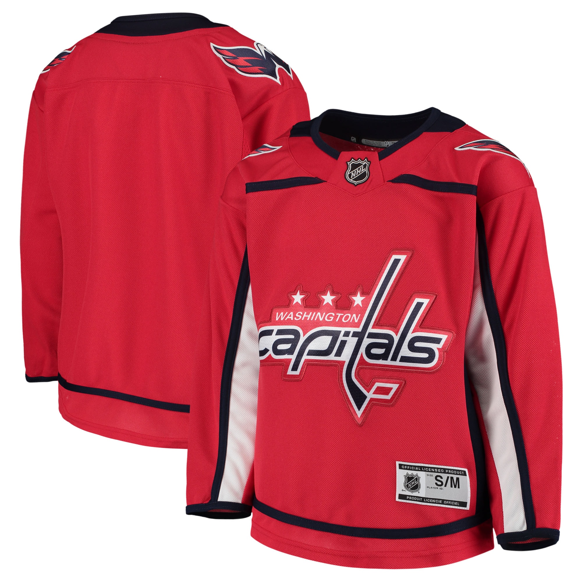 Washington Capitals Youth Home Premier Team Jersey – Red