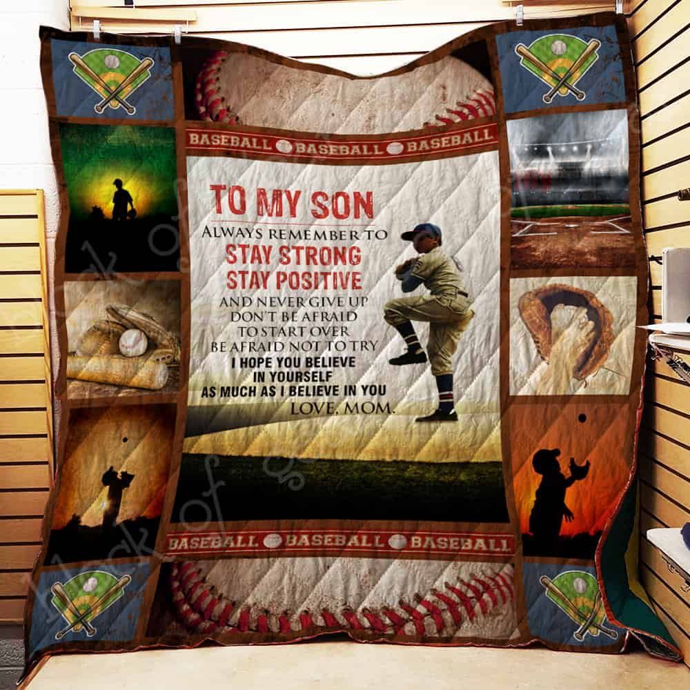 Baseball, To My Son Quilt Th524